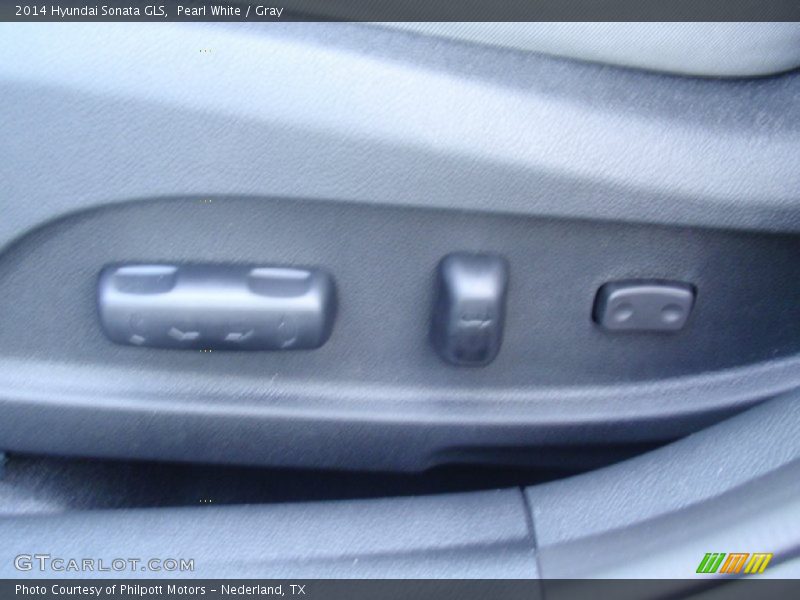 Pearl White / Gray 2014 Hyundai Sonata GLS
