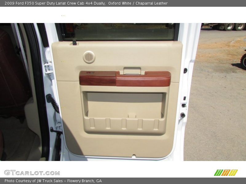 Oxford White / Chaparral Leather 2009 Ford F350 Super Duty Lariat Crew Cab 4x4 Dually