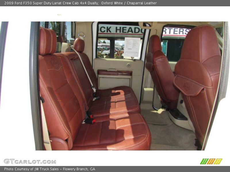 Oxford White / Chaparral Leather 2009 Ford F350 Super Duty Lariat Crew Cab 4x4 Dually