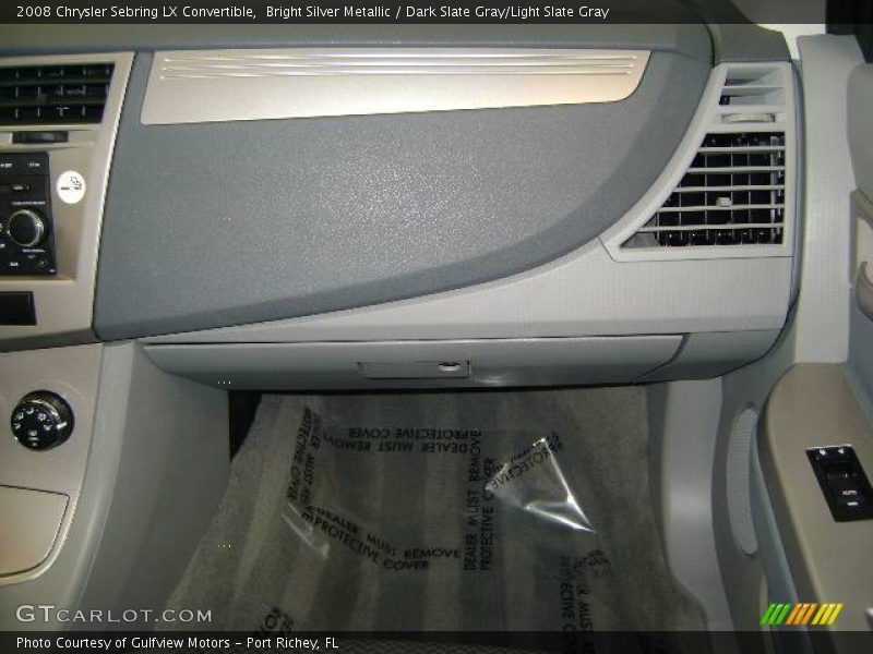 Bright Silver Metallic / Dark Slate Gray/Light Slate Gray 2008 Chrysler Sebring LX Convertible