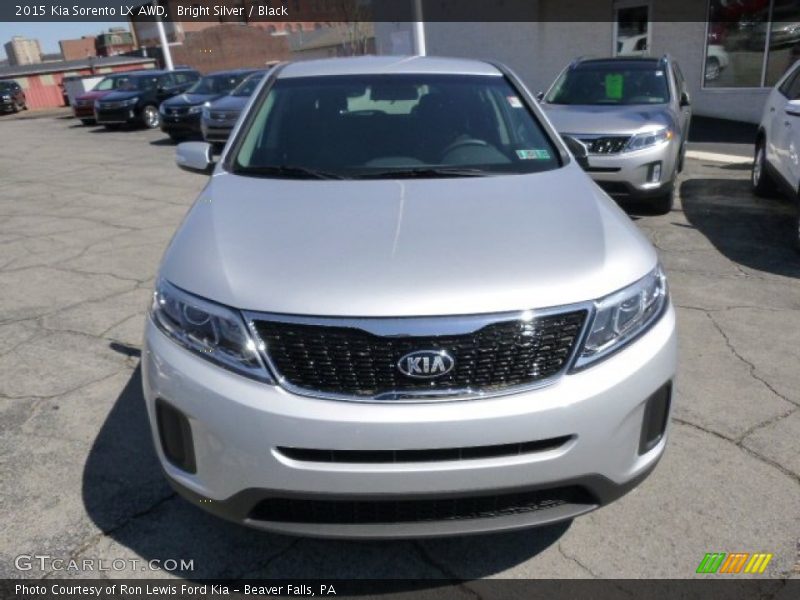 Bright Silver / Black 2015 Kia Sorento LX AWD