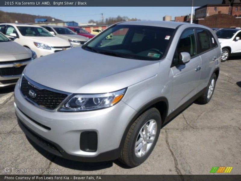 Bright Silver / Black 2015 Kia Sorento LX AWD