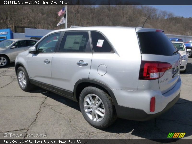 Bright Silver / Black 2015 Kia Sorento LX AWD