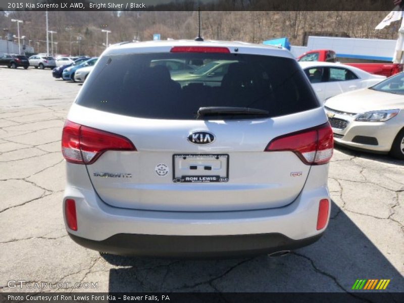 Bright Silver / Black 2015 Kia Sorento LX AWD