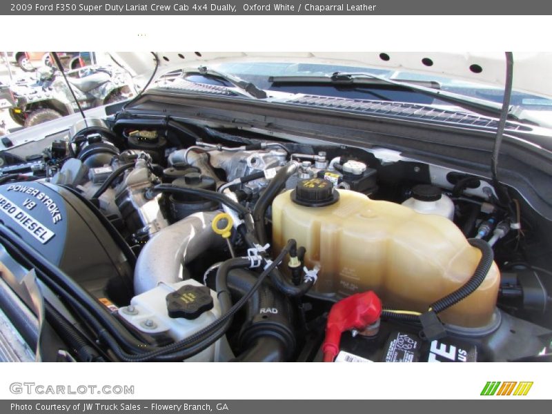 Oxford White / Chaparral Leather 2009 Ford F350 Super Duty Lariat Crew Cab 4x4 Dually