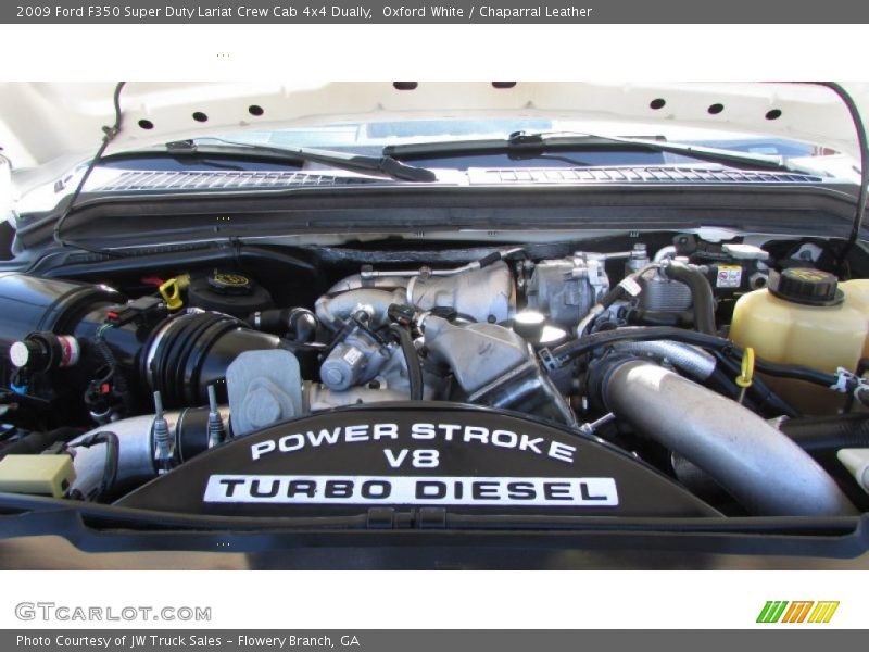 Oxford White / Chaparral Leather 2009 Ford F350 Super Duty Lariat Crew Cab 4x4 Dually