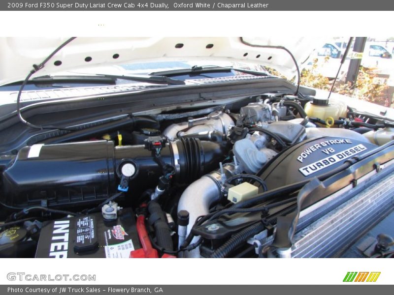 Oxford White / Chaparral Leather 2009 Ford F350 Super Duty Lariat Crew Cab 4x4 Dually