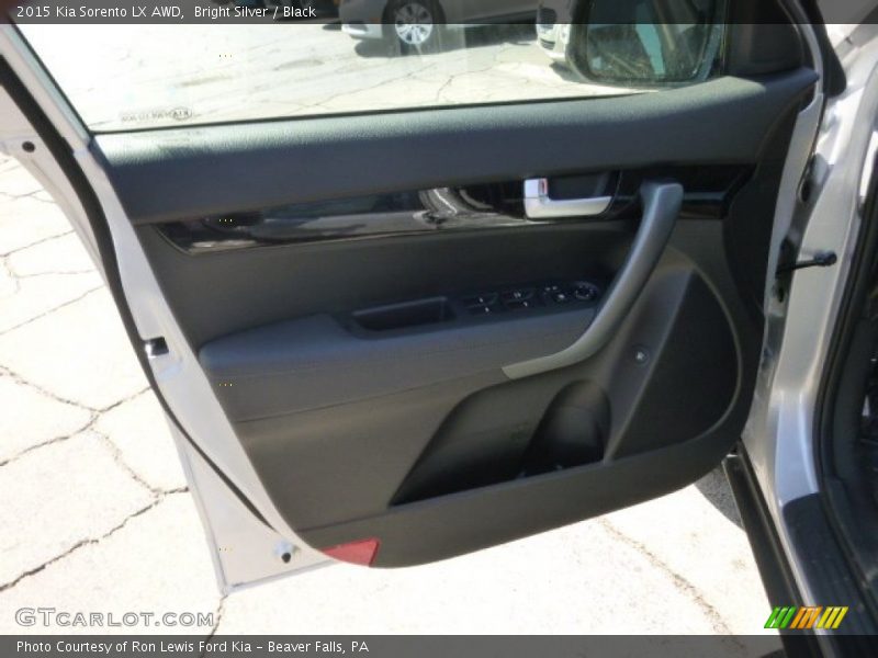 Bright Silver / Black 2015 Kia Sorento LX AWD
