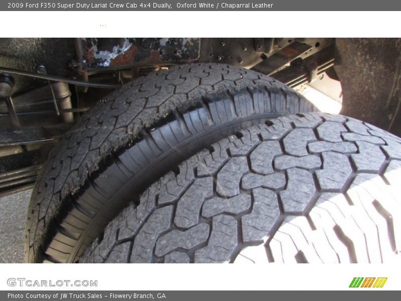 Oxford White / Chaparral Leather 2009 Ford F350 Super Duty Lariat Crew Cab 4x4 Dually