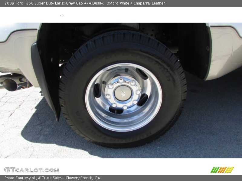 Oxford White / Chaparral Leather 2009 Ford F350 Super Duty Lariat Crew Cab 4x4 Dually