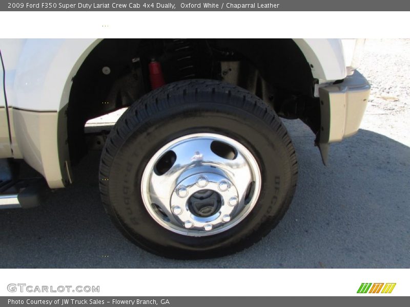 Oxford White / Chaparral Leather 2009 Ford F350 Super Duty Lariat Crew Cab 4x4 Dually