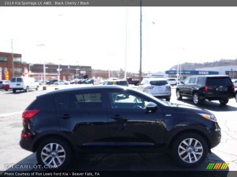 Black Cherry / Black 2014 Kia Sportage LX AWD