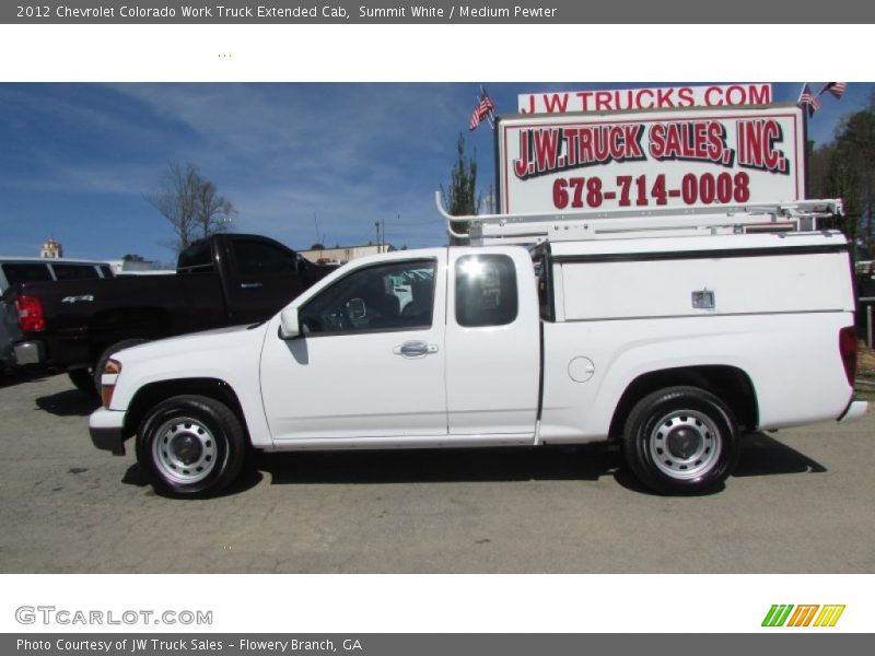 Summit White / Medium Pewter 2012 Chevrolet Colorado Work Truck Extended Cab