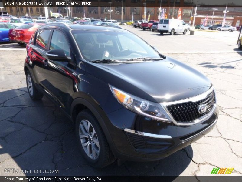 Black Cherry / Black 2014 Kia Sportage LX AWD