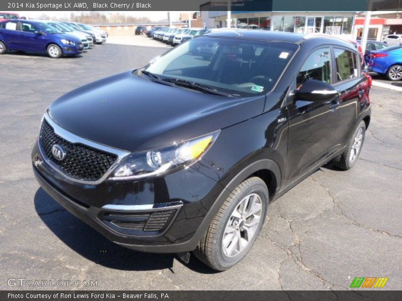 Black Cherry / Black 2014 Kia Sportage LX AWD