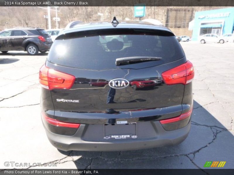 Black Cherry / Black 2014 Kia Sportage LX AWD