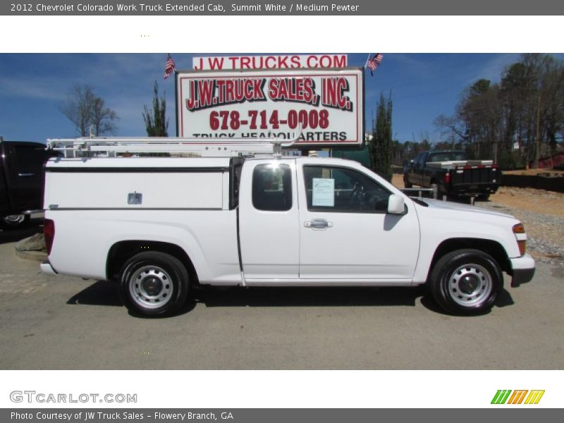 Summit White / Medium Pewter 2012 Chevrolet Colorado Work Truck Extended Cab