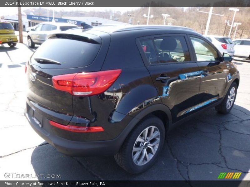 Black Cherry / Black 2014 Kia Sportage LX AWD