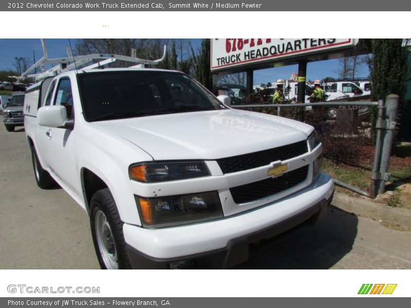 Summit White / Medium Pewter 2012 Chevrolet Colorado Work Truck Extended Cab