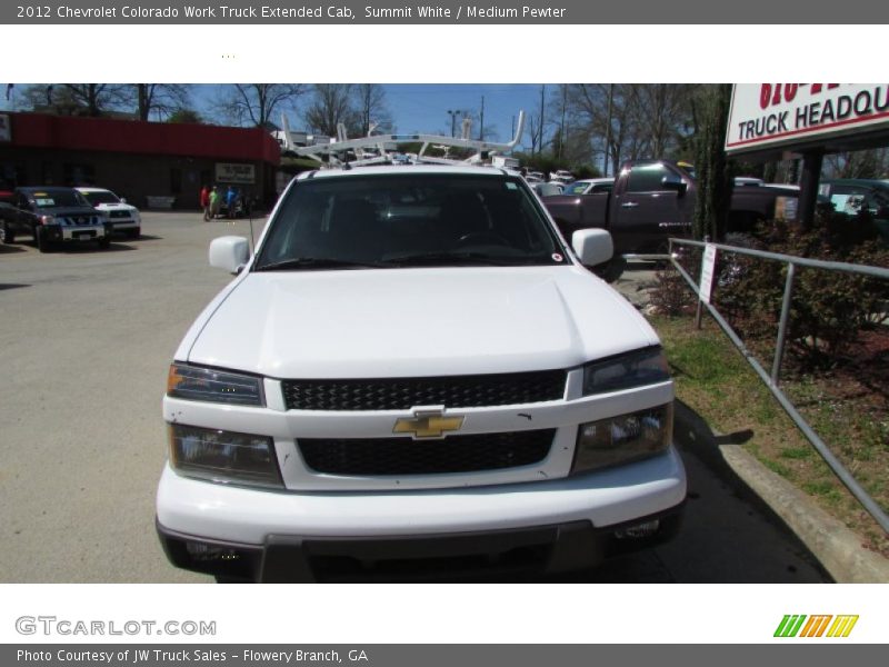 Summit White / Medium Pewter 2012 Chevrolet Colorado Work Truck Extended Cab