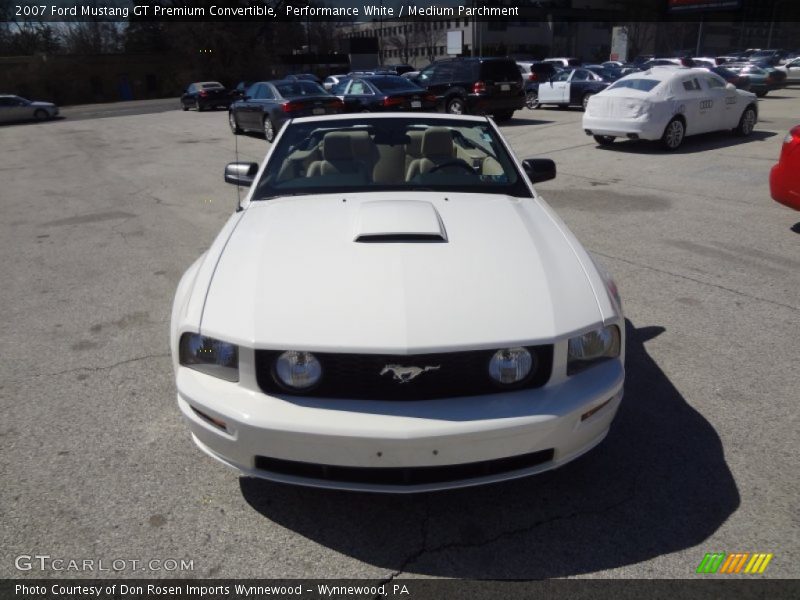 Performance White / Medium Parchment 2007 Ford Mustang GT Premium Convertible