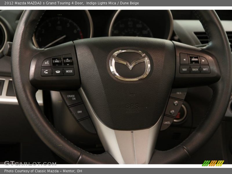 Indigo Lights Mica / Dune Beige 2012 Mazda MAZDA3 s Grand Touring 4 Door