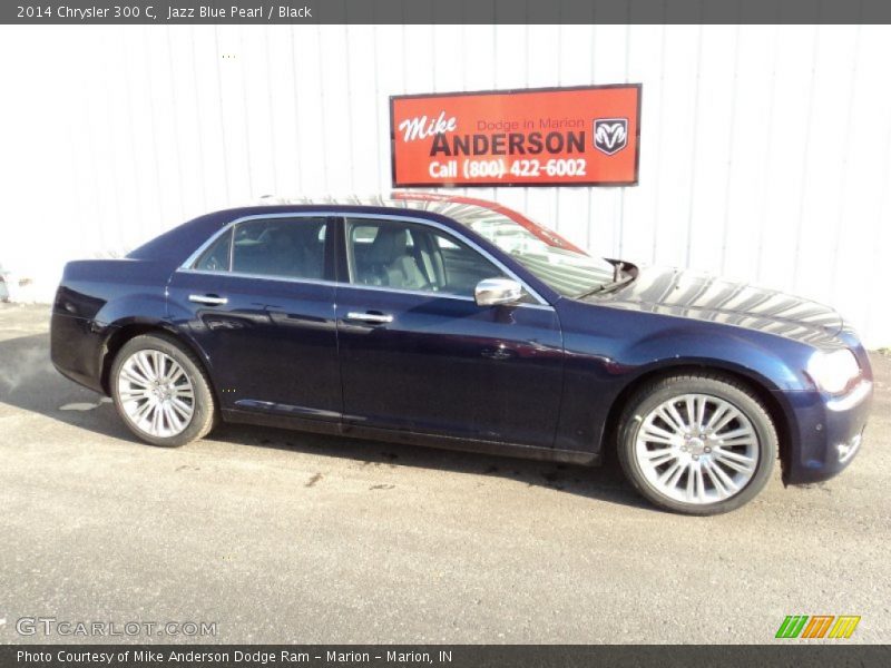 Jazz Blue Pearl / Black 2014 Chrysler 300 C