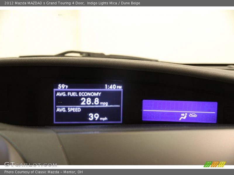 Indigo Lights Mica / Dune Beige 2012 Mazda MAZDA3 s Grand Touring 4 Door