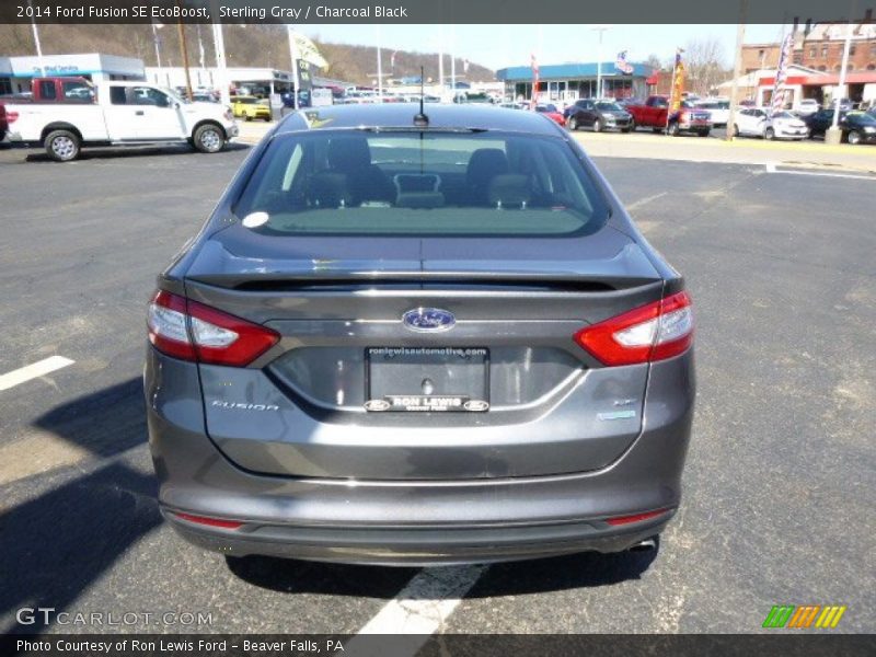 Sterling Gray / Charcoal Black 2014 Ford Fusion SE EcoBoost