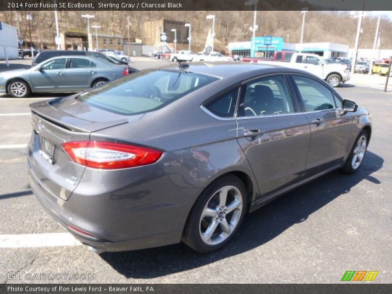 Sterling Gray / Charcoal Black 2014 Ford Fusion SE EcoBoost