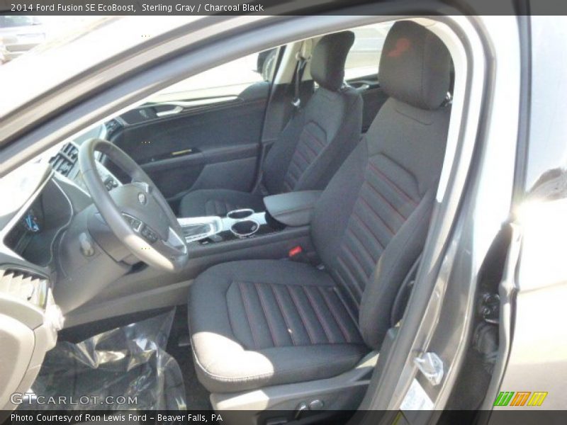 Sterling Gray / Charcoal Black 2014 Ford Fusion SE EcoBoost