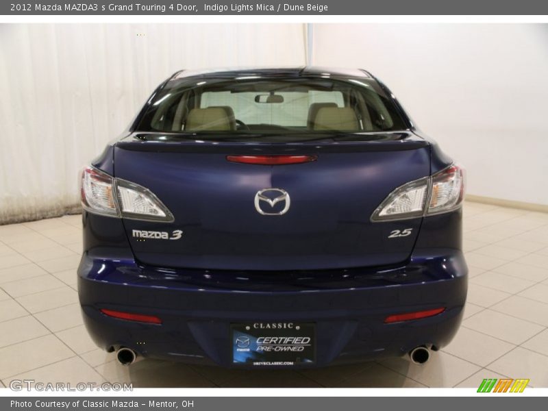 Indigo Lights Mica / Dune Beige 2012 Mazda MAZDA3 s Grand Touring 4 Door