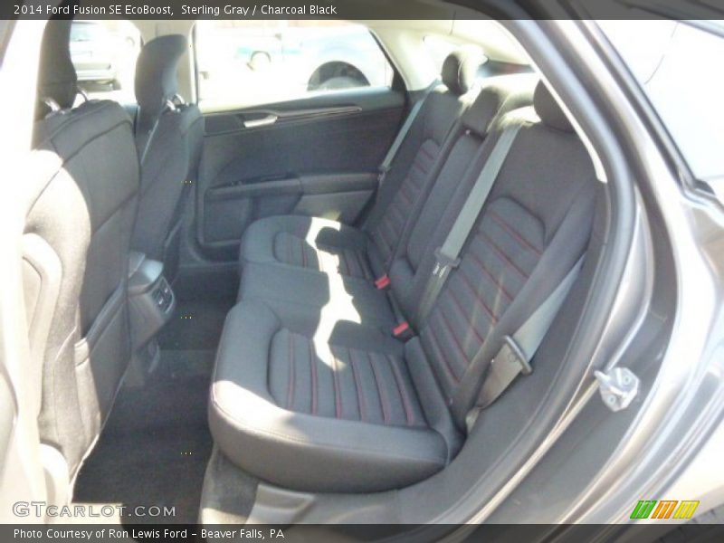 Sterling Gray / Charcoal Black 2014 Ford Fusion SE EcoBoost