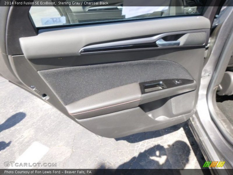 Sterling Gray / Charcoal Black 2014 Ford Fusion SE EcoBoost