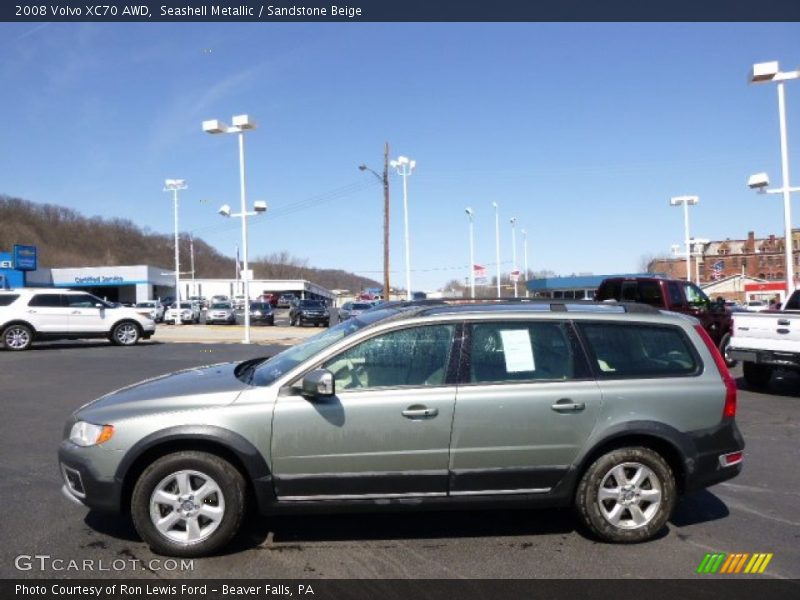 Seashell Metallic / Sandstone Beige 2008 Volvo XC70 AWD