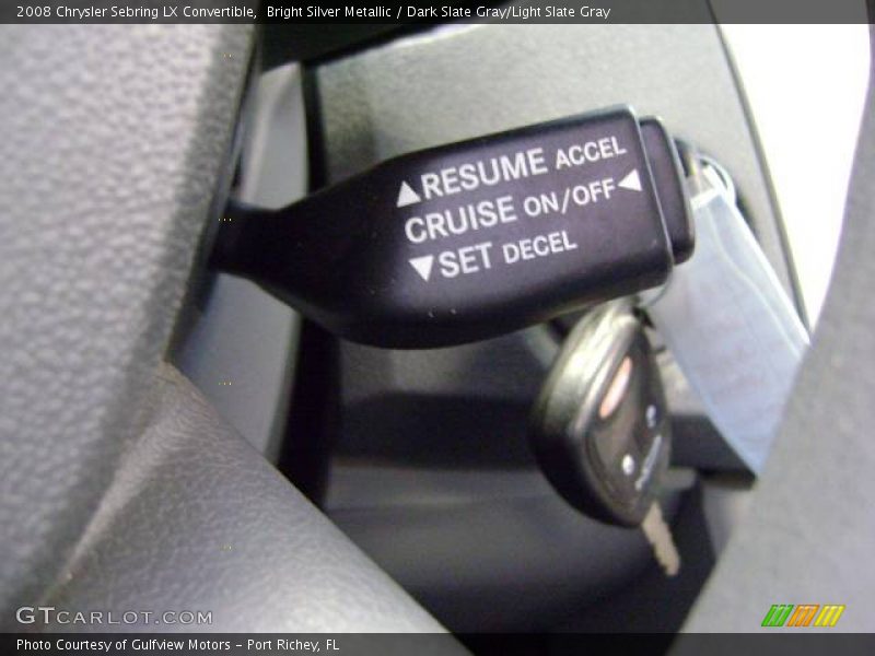 Bright Silver Metallic / Dark Slate Gray/Light Slate Gray 2008 Chrysler Sebring LX Convertible