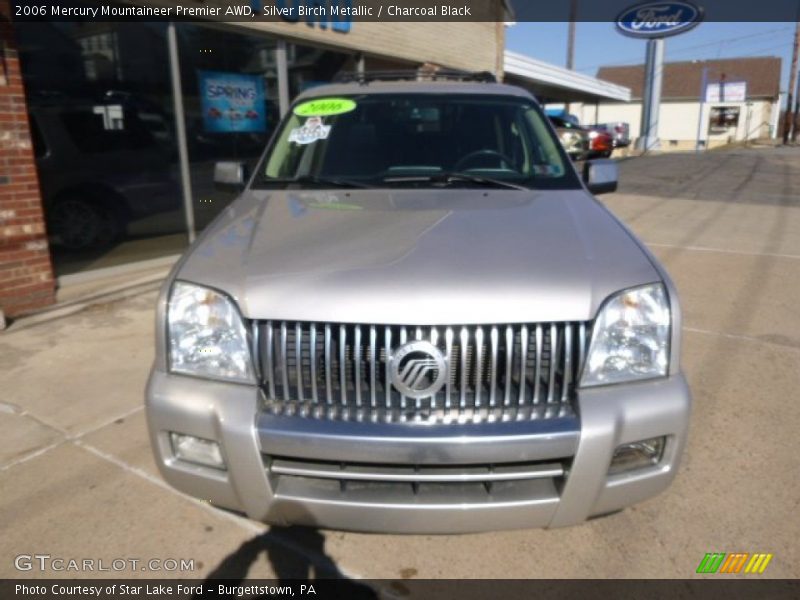 Silver Birch Metallic / Charcoal Black 2006 Mercury Mountaineer Premier AWD