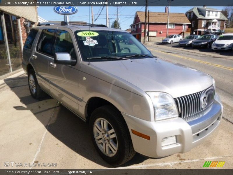 Silver Birch Metallic / Charcoal Black 2006 Mercury Mountaineer Premier AWD