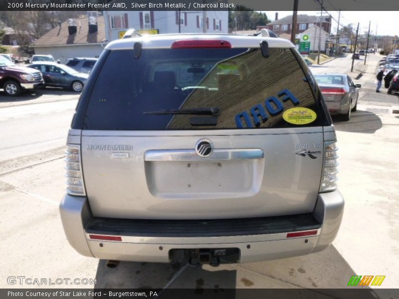 Silver Birch Metallic / Charcoal Black 2006 Mercury Mountaineer Premier AWD