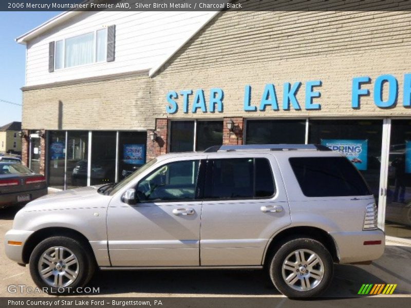 Silver Birch Metallic / Charcoal Black 2006 Mercury Mountaineer Premier AWD