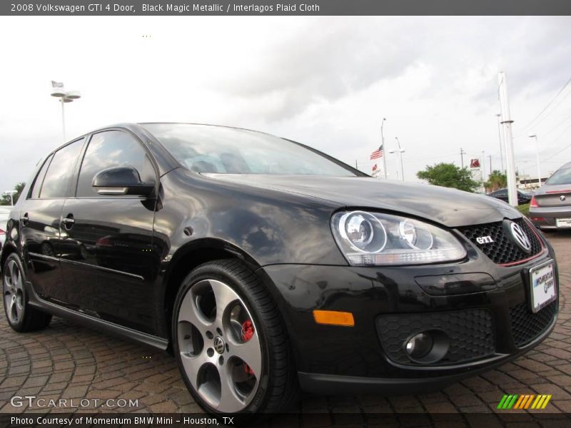 Black Magic Metallic / Interlagos Plaid Cloth 2008 Volkswagen GTI 4 Door