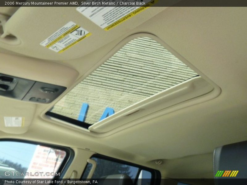 Silver Birch Metallic / Charcoal Black 2006 Mercury Mountaineer Premier AWD