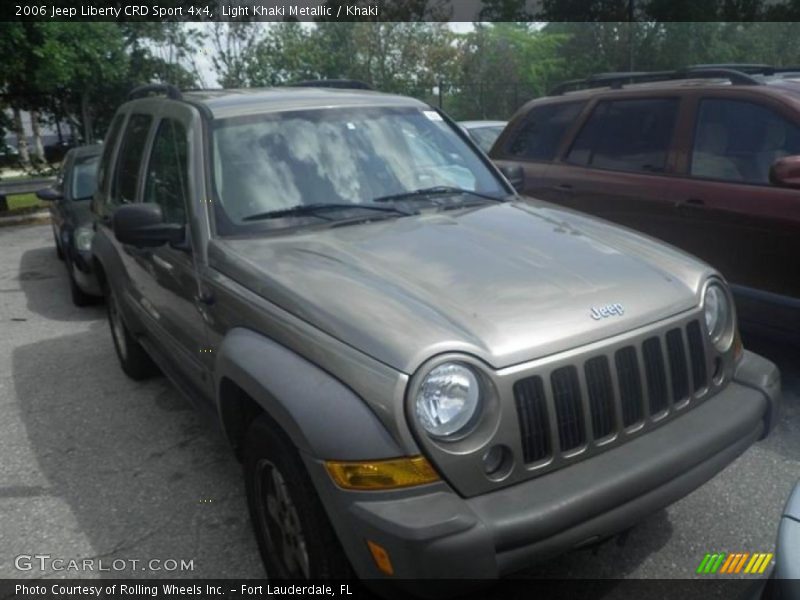 Light Khaki Metallic / Khaki 2006 Jeep Liberty CRD Sport 4x4