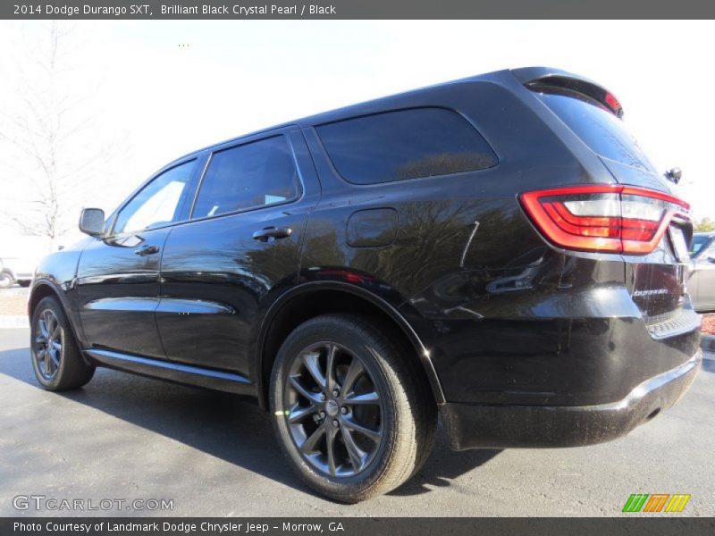 Brilliant Black Crystal Pearl / Black 2014 Dodge Durango SXT