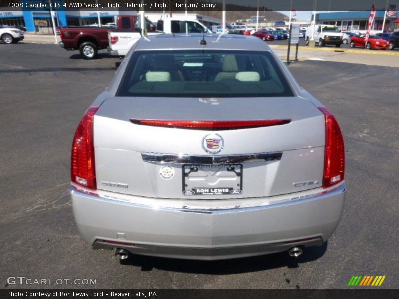 Light Platinum / Light Titanium/Ebony 2008 Cadillac CTS 4 AWD Sedan