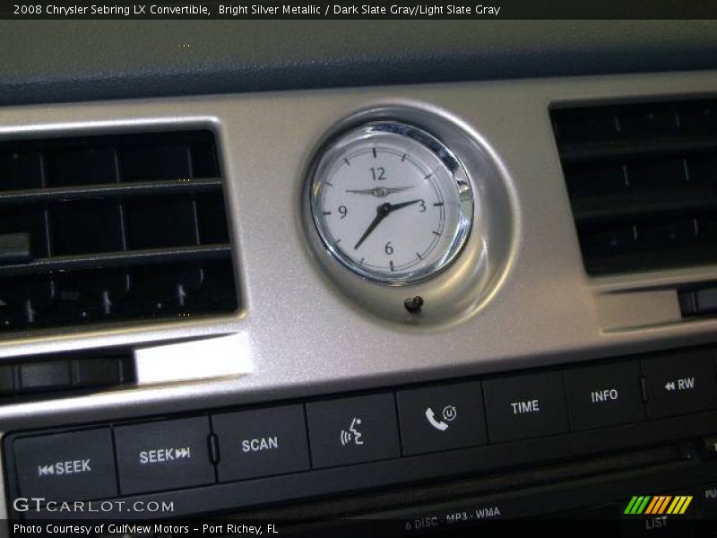 Bright Silver Metallic / Dark Slate Gray/Light Slate Gray 2008 Chrysler Sebring LX Convertible