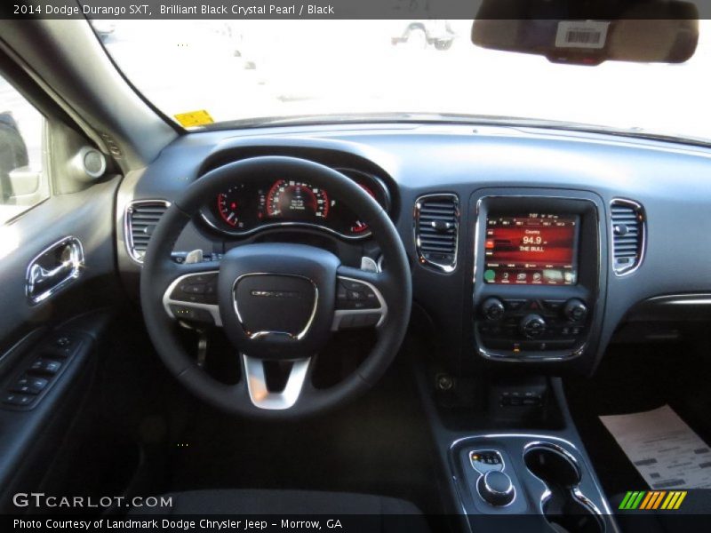Brilliant Black Crystal Pearl / Black 2014 Dodge Durango SXT