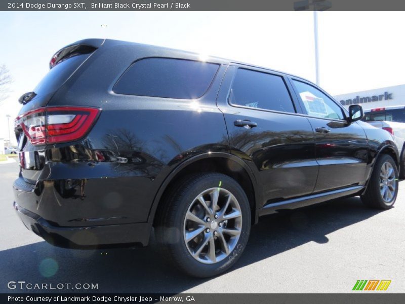 Brilliant Black Crystal Pearl / Black 2014 Dodge Durango SXT