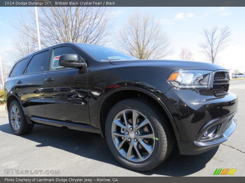 Brilliant Black Crystal Pearl / Black 2014 Dodge Durango SXT