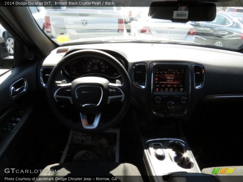 Brilliant Black Crystal Pearl / Black 2014 Dodge Durango SXT